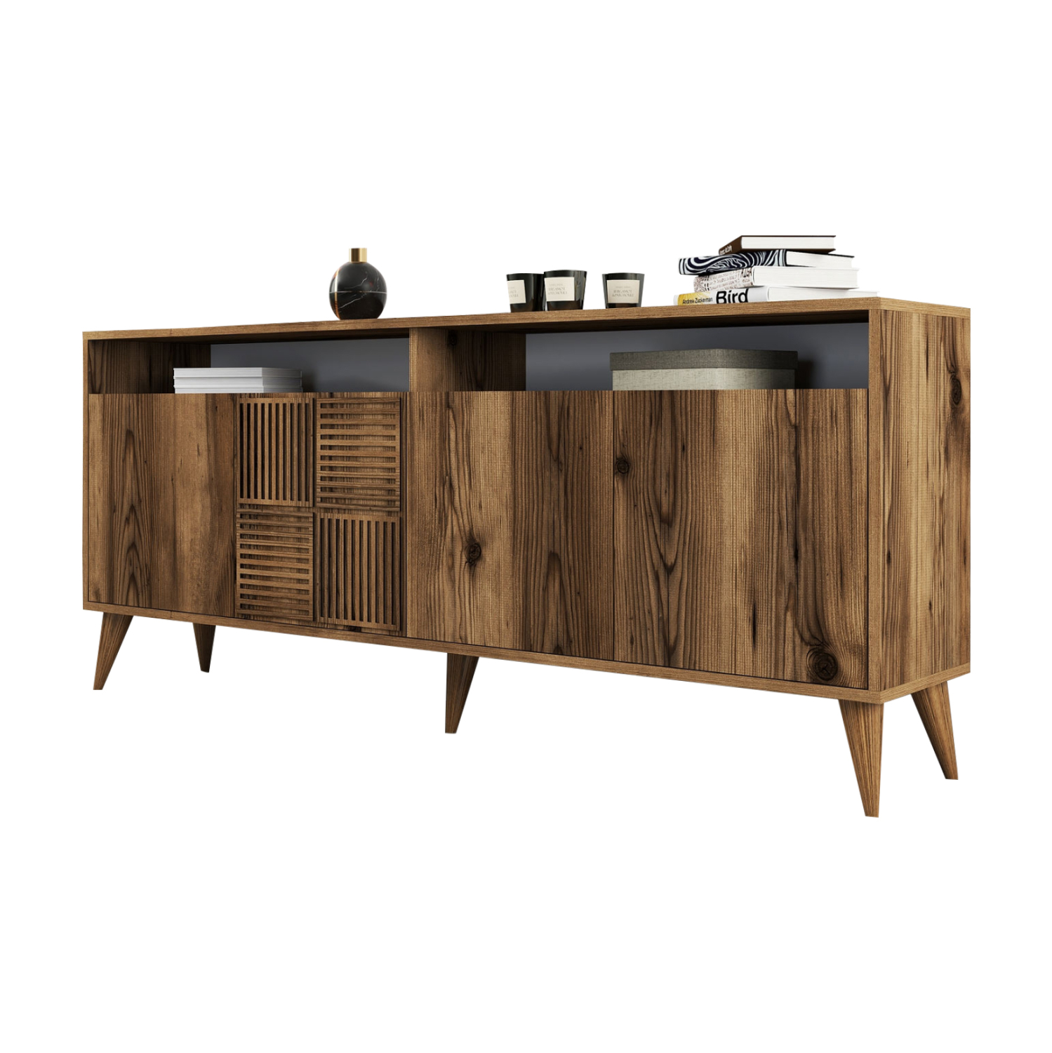 HM9431.04 ΜΠΟΥΦΕΣ ΜΕΛΑΜΙΝΗΣ ΚΑΡΥΔΙ HM9431.04 180x35x78.6Υεκ. - Image 1