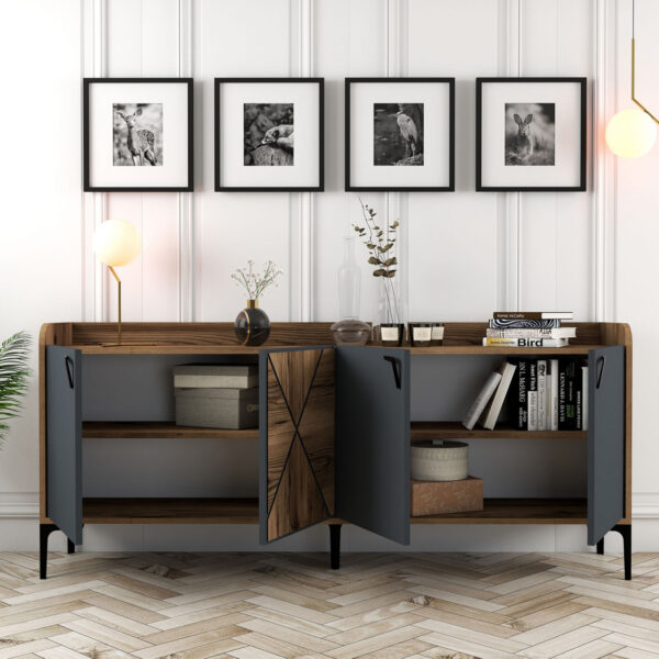 ΜΠΟΥΦΕΣ ΜΕΛΑΜΙΝΗΣ ΚΑΡΥΔΙ ΚΑΙ ΑΝΘΡΑΚΙ 180x35x78Yεκ. HM9433.01 - Image 4