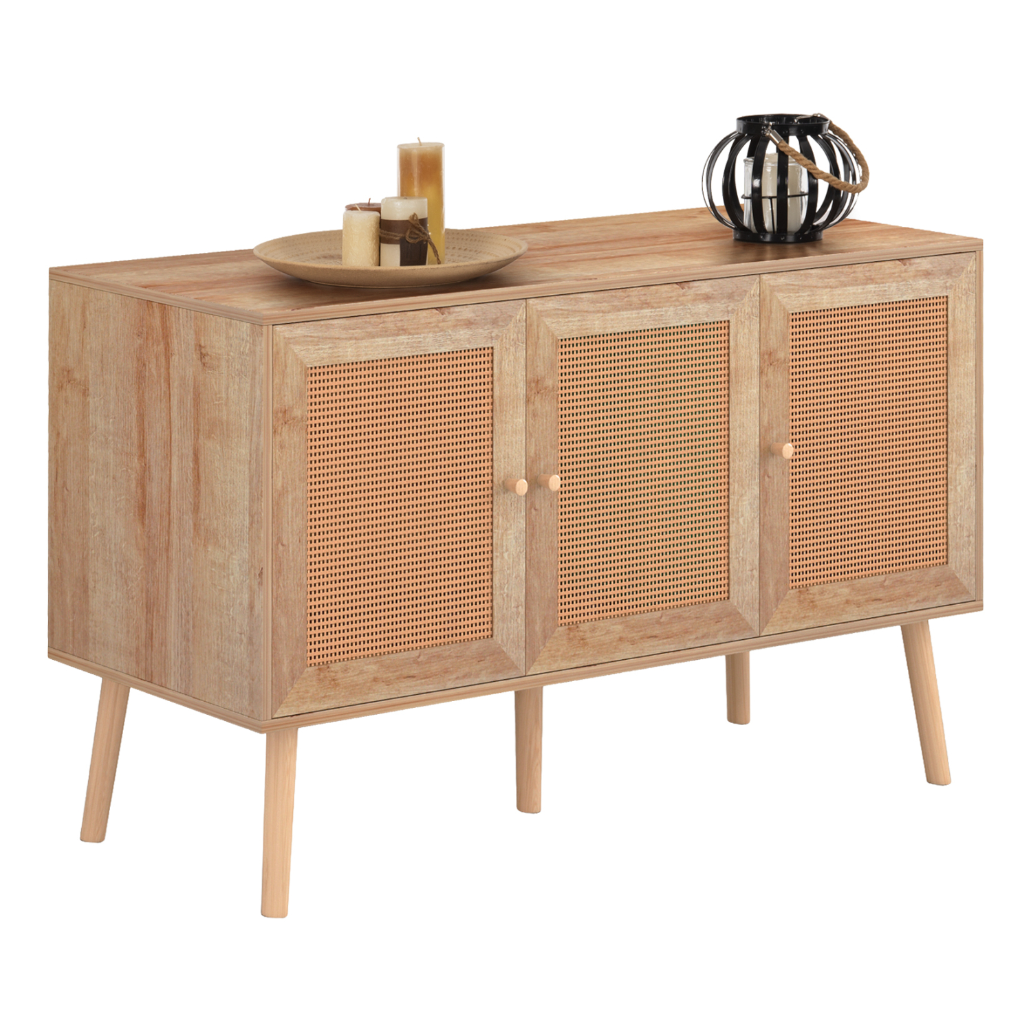 HM9220.11 ΜΠΟΥΦΕΣ ΜΕΛΑΜΙΝΗΣ COLM- ΣΥΝΘ. RATTAN ΣΤΙΣ ΠΟΡΤΕΣ HM9220.11 120Χ39Χ70Υεκ. - Image 1