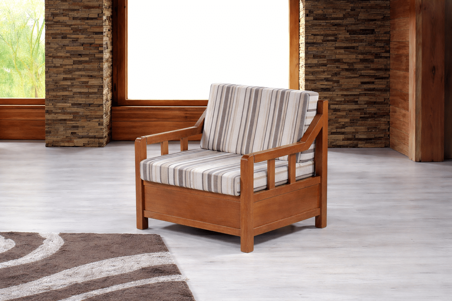 myluxurysofa-πολυθ._παυλινα Πολυθρόνα ξύλινη Παυλίνα - Image 1