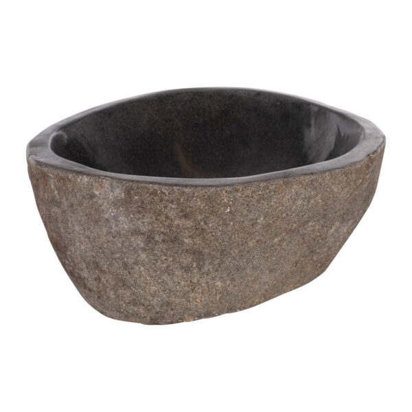 ΝΙΠΤΗΡΑΣ STONE SINK ΛΑΞΕΥΜΕΝΗ ΠΕΤΡΑ ΓΚΡΙ ΧΡΩΜΑ 40x40x20Yεκ.HM7807 - Image 3