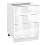 Ντουλάπι Κουζίνας επιδαπέδιο 60εκ., Νο 603  Alba Gloss, κωδ.1220000001 , Genomax