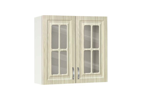 Ντουλάπι Κουζίνας κρεμαστό με τζάμι 80εκ, No 80B MDF, Genomax - Image 2