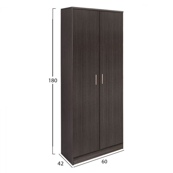 ΝΤΟΥΛΑΠΑ 2ΦΥΛΛΗ BAILEY ΜΕ ΤΡΙΑ ΡΑΦΙΑ HM337.01 ZEBRANO 60Χ42Χ180εκ. - Image 2