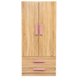ΝΤΟΥΛΑΠΑ 2ΦΥΛΛΗ PLAYROOM SONAMA-ΡΟΖ HM335+HM336.02 80X50X180εκ. - Image 2