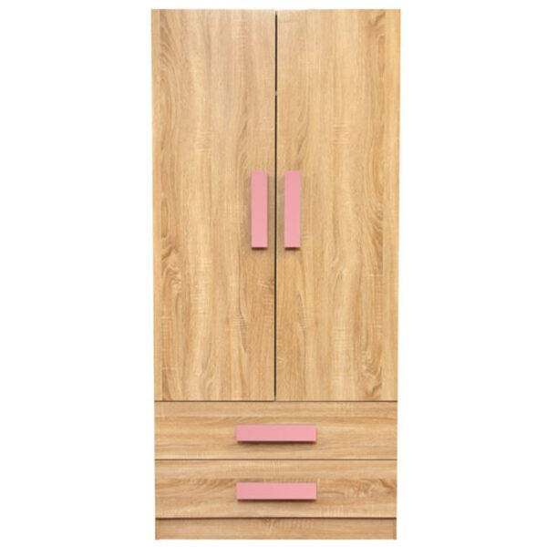 ΝΤΟΥΛΑΠΑ 2ΦΥΛΛΗ PLAYROOM SONAMA-ΡΟΖ HM335+HM336.02 80X50X180εκ. - Image 2