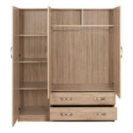 ΝΤΟΥΛΑΠΑ 3ΦΥΛΛΗ CARLY HM384.02 ΜΕ ΔΥΟ ΣΥΡΤΑΡΙΑ SONAMA 150X55Χ180Υεκ. - Image 4