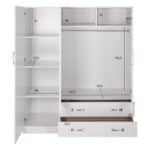 ΝΤΟΥΛΑΠΑ 3ΦΥΛΛΗ CARLY HM384.05 ΜΕ ΔΥΟ ΣΥΡΤΑΡΙΑ ΛΕΥΚΗ 150X55Χ180Υεκ. - Image 4