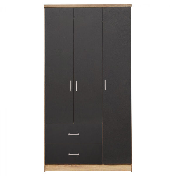 ΝΤΟΥΛΑΠΑ 3ΦΥΛΛΗ ME 2 ΣΥΡΤΑΡΙΑ CAESAR HM340.04 SONAMA ΜΕ ΓΚΡΙ 89x42,5Χ181εκ. - Image 4