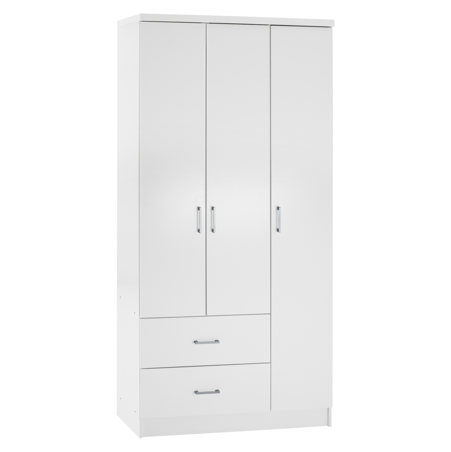 HM340.05 ΝΤΟΥΛΑΠΑ 3ΦΥΛΛΗ ME 2 ΣΥΡΤΑΡΙΑ CAESAR HM340.05 ΛΕΥΚΗ 89x42,5x181 εκ. - Image 1