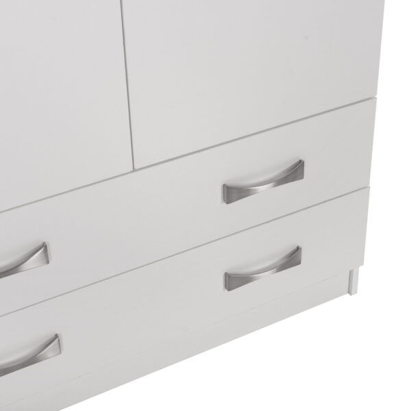 ΝΤΟΥΛΑΠΑ 3ΦΥΛΛΗ ΜΕ ΠΑΤΑΡΙ CARLY HM10891.05 ΜΕΛΑΜΙΝΗ ΣΕ ΛΕΥΚΟ 150X55Χ240Υεκ. - Image 3