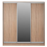 ΝΤΟΥΛΑΠΑ 3ΦΥΛΛΗ ΣΥΡΟΜΕΝΗ ΜΕ ΚΑΘΡΕΠΤΗ SONAMA OAK HM2435  200X60X210Υεκ - Image 3