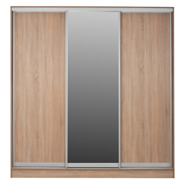 ΝΤΟΥΛΑΠΑ 3ΦΥΛΛΗ ΣΥΡΟΜΕΝΗ ΜΕ ΚΑΘΡΕΠΤΗ SONAMA OAK HM2435  200X60X210Υεκ - Image 3