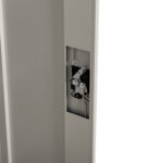 ΝΤΟΥΛΑΠΑ ΜΕΤΑΛΛΙΚΗ ΜΕ ΠΟΔΙΑ CLOD HM11981 2ΦΥΛΛΗ ΜΕ ΧΩΡΙΣΜΑ-ΑΝΟΙΧΤΟ ΓΚΡΙ 90Χ40Χ190Yεκ - Image 5