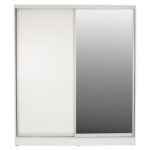 ΝΤΟΥΛΑΠΑ ΣΥΡΟΜΕΝΗ ADLER ΜΕΛΑΜΙΝΗΣ 120x60x220Yεκ. ΔΙΦΥΛΛΗ ΛΕΥΚΗ ΜΕ ΚΑΘΡΕΠΤΗ HM2460.03 - Image 3