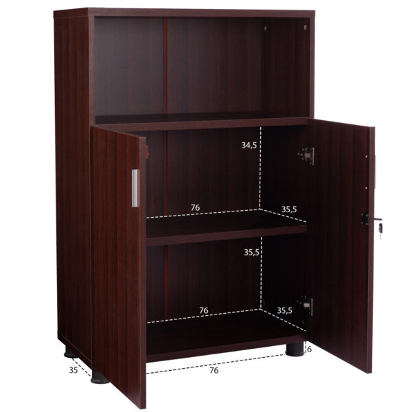ΝΤΟΥΛΑΠΙ ΓΡΑΦΕΙΟΥ VALORA ΕΠΑΓΓΕΛΜΑΤΙΚΟ HM2058.12 WENGE 80x38x118,5 - Image 3
