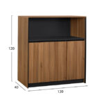 ΝΤΟΥΛΑΠΙ ΓΡΑΦΕΙΟΥ SUPREME 120Χ40Χ120 HM2358 - Image 2