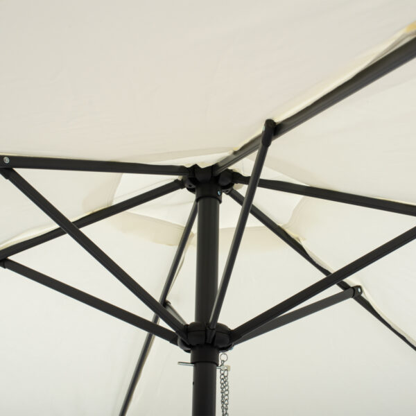 ΟΜΠΡΕΛΑ ΑΛΟΥΜΙΝΙΟΥ Φ250x236 εκ.ΜΕ 6 ΑΚΤΙΝΕΣ KACEN HM6030.02 ΕΚΡΟΥ ΓΚΡΙ - Image 5