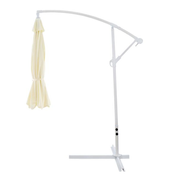 ΟΜΠΡΕΛΑ ΚΡΕΜΑΣΤΗ NOBLE Φ300x237cm. ΣΤΡΟΓΓΥΛΗ ΣΕ ΒΑΣΗ ΜΕ 4 ΠΟΔΙΑ HM6008 - Image 2
