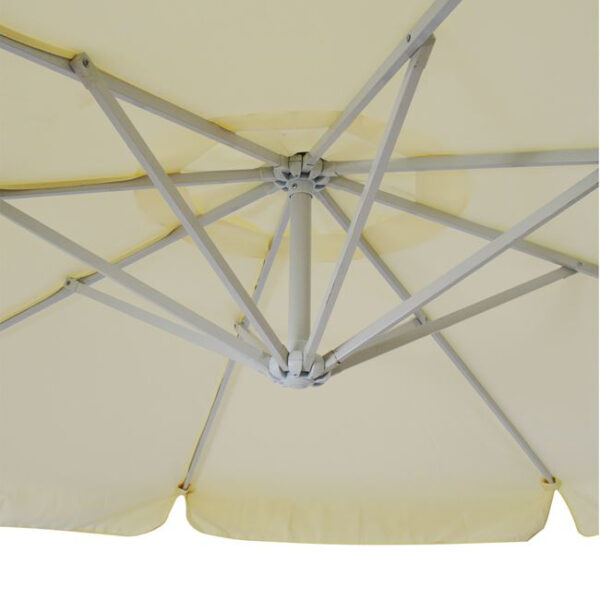 ΟΜΠΡΕΛΑ ΚΡΕΜΑΣΤΗ NOBLE Φ300x237cm. ΣΤΡΟΓΓΥΛΗ ΣΕ ΒΑΣΗ ΜΕ 4 ΠΟΔΙΑ HM6008 - Image 4