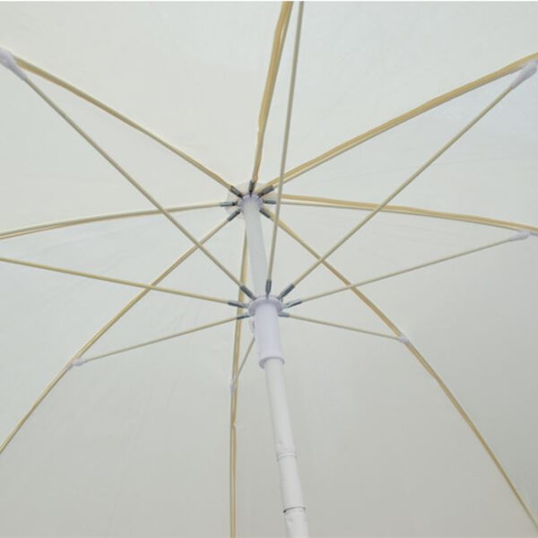 ΟΜΠΡΕΛΑ ΘΑΛΑΣΣΗΣ RANDALL 2.20μ HM6015.01 ΛΕΥΚΗ 8 ΑΚΤΙΝΕΣ FIBERGLASS - Image 2