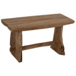 ΠΑΓΚΑΚΙ YEDI HM9347 ΑΠΟ ΜΑΣΙΦ ΞΥΛΟ TEAK ΦΥΣΙΚΟ 80X40X44Y εκ.