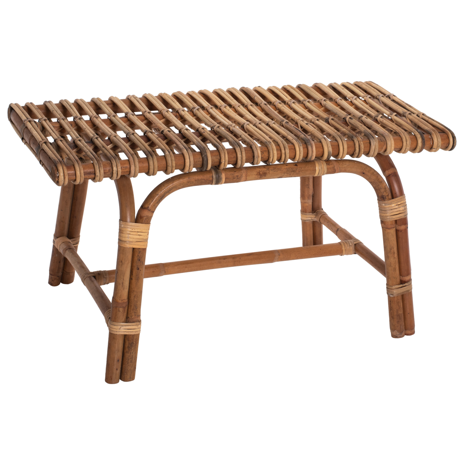 HM9480 ΠΑΓΚΑΚΙ-ΜΠΑΓΚΑΖΙΕΡΑ ΞΕΝΟΔΟΧΕΙΟΥ ΑΠΟ RATTAN ΦΥΣΙΚΟ ΧΡΩΜΑ 90x42x48Υεκ.HM9480 - Image 1