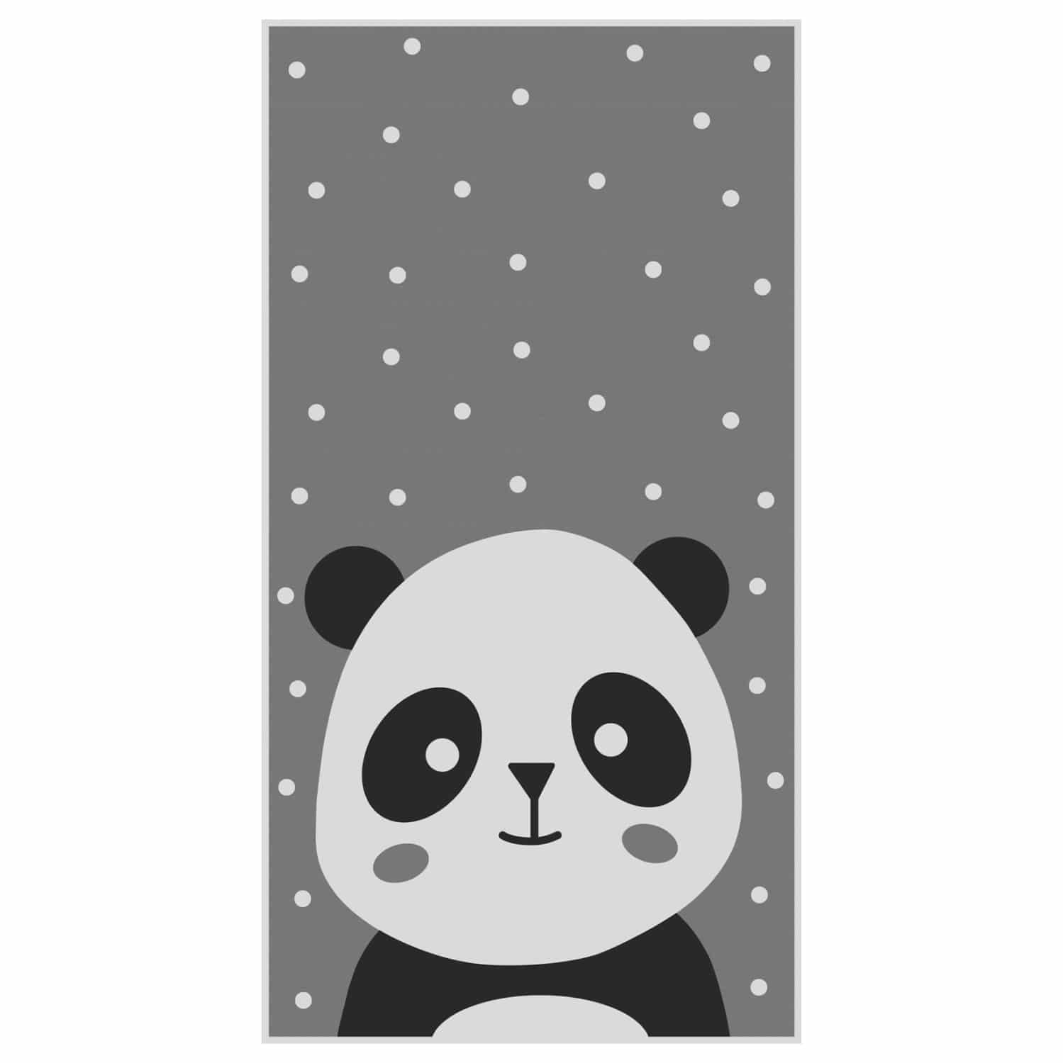 HM7678.14 ΠΑΙΔΙΚΟ ΧΑΛΙ ΜΕ ΚΡΟΣΙΑ ΣΕΙΡΑ KIDDER HM7678.14 PANDA ΓΚΡΙ 80Χ150 εκ. - Image 1