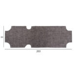 ΠΑΝΙ TEXTILENE 600gr/m2 2X1 ΑΝΤΑΛΛΑΚΤΙΚΟ ΞΑΠΛΩΣΤΡΑΣ HM5072.10 ΓΚΡΙ 201x62 εκ. - Image 3