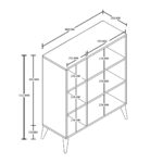 Παπουτσοθήκη 1802 Bella, 90x35x105 , All4home - Image 4