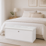 Παπουτσοθήκη-Σκαμπό Rakla 100 Λευκή, 97x31.5x48, Genomax