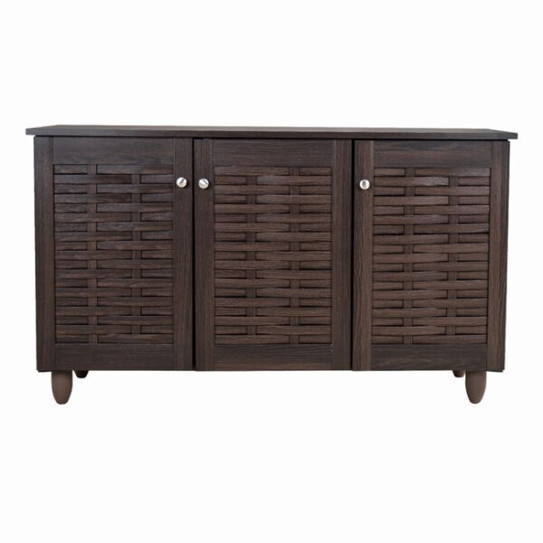 ΠΑΠΟΥΤΣΟΘΗΚΗ-ΝΤΟΥΛΑΠΙ 3 ΠΟΡΤΕΣ IGGY HM2211.01 WENGE 114Χ34Χ68εκ. - Image 3