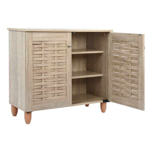 ΠΑΠΟΥΤΣΟΘΗΚΗ-ΝΤΟΥΛΑΠΙ ΞΥΛΙΝΗ CASSIOPE HM2208.02 SONAMA 77Χ34Χ67.5Υεκ. - Image 4