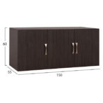 ΠΑΤΑΡΙ 3ΦΥΛΛΗΣ ΝΤΟΥΛΑΠΑΣ CARLY HM385.01 ΣΕ ΧΡΩΜΑ ZEBRANO 150X55X60Υεκ. - Image 2