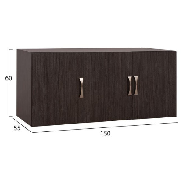 ΠΑΤΑΡΙ 3ΦΥΛΛΗΣ ΝΤΟΥΛΑΠΑΣ CARLY HM385.01 ΣΕ ΧΡΩΜΑ ZEBRANO 150X55X60Υεκ. - Image 2
