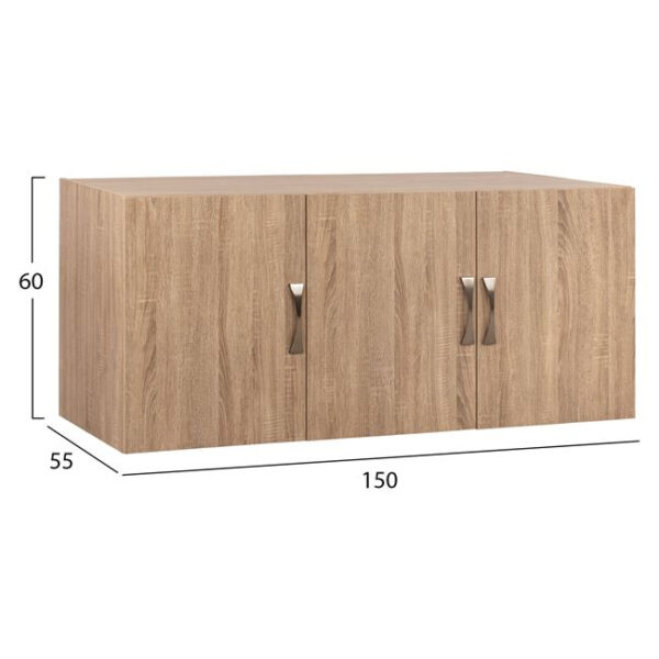 ΠΑΤΑΡΙ 3ΦΥΛΛΗΣ ΝΤΟΥΛΑΠΑΣ CARLY HM385.02 ΣΕ ΧΡΩΜΑ SONAMA 150X55Χ60Υεκ. - Image 2