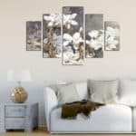 ΠΕΝΤΑΠΤΥΧΟΣ ΠΙΝΑΚΑΣ MDF MAGNOLIA KOBUS HM7207.01 82X56x0,3 εκ. - Image 3