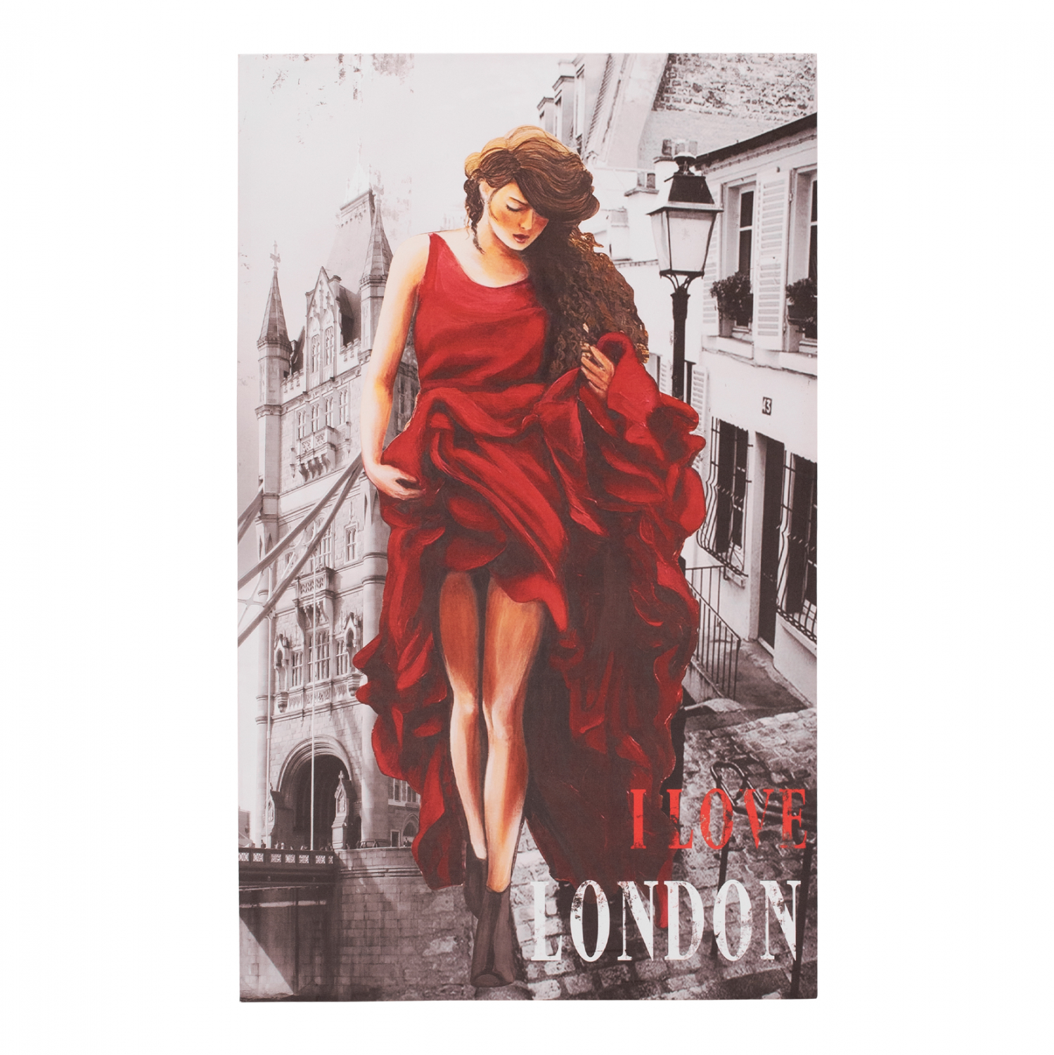 HM7155.05 ΠΙΝΑΚΑΣ ΚΑΜΒΑΣ LONDON WOMAN HM7155.05 120X70X2.5 εκ. - Image 1