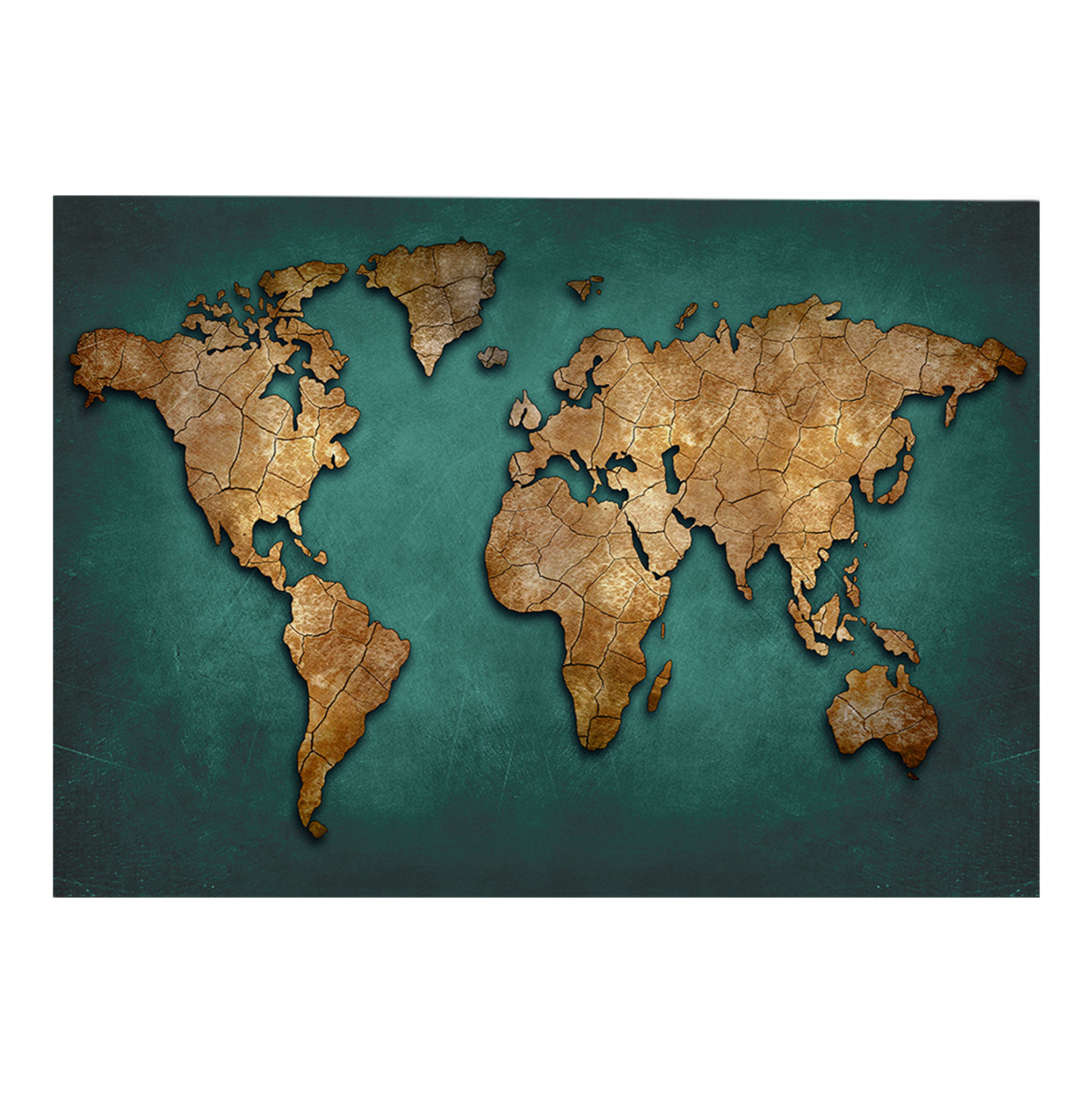 HM7197.01 ΠΙΝΑΚΑΣ ΚΑΜΒΑΣ WORLD MAP HM7197.01 100X3X70 εκ. - Image 1