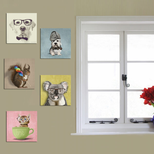 ΠΙΝΑΚΑΣ ΠΕΝΤΑΠΤΥΧΟ MDF CLEVER PETS HM7205.01 75X0,3X15 εκ. - Image 3