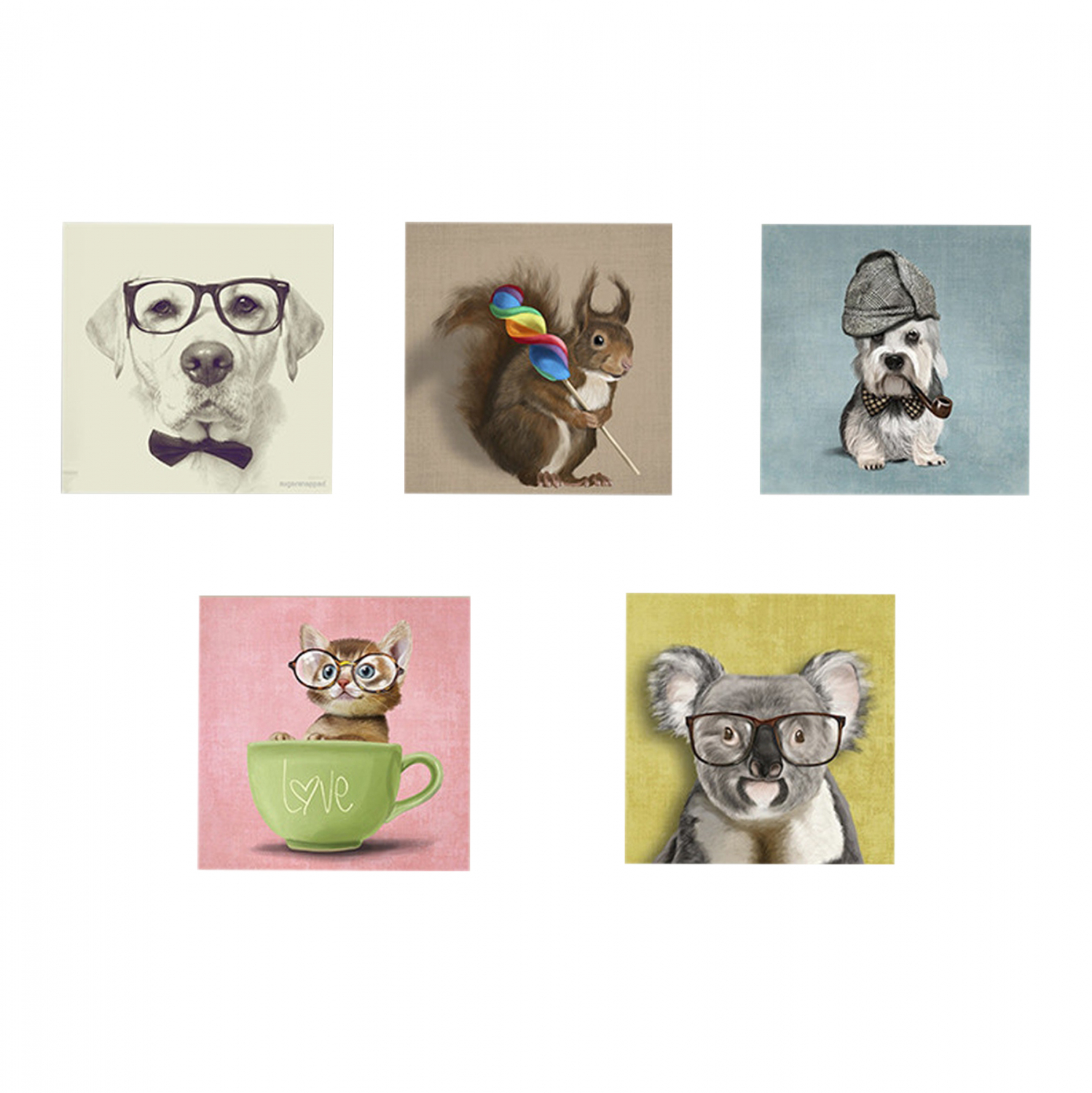 HM7205.01 ΠΙΝΑΚΑΣ ΠΕΝΤΑΠΤΥΧΟ MDF CLEVER PETS HM7205.01 75X0,3X15 εκ. - Image 1