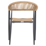 ΠΟΛΥΘΡΟΝΑ ΑΛΟΥΜΙΝΙΟΥ GRET HM5854.02 ΑΝΘΡΑΚΙ PΕ RATTAN ΜΠΕΖ 56x55,5x78Υ εκ. - Image 6