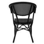 ΠΟΛΥΘΡΟΝΑ ΑΛΟΥΜΙΝΙΟΥ CLAY BAMBOO LOOK ΜΑΥΡΗ ΜΕ TEXTLINE HM5025.02 59x60x82 cm - Image 6