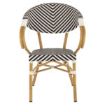 ΠΟΛΥΘΡΟΝΑ BAMBOO LOOK HM5861.01 ΜΑΥΡΟ-ΛΕΥΚΟ 57x55x82 εκ. - Image 3