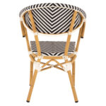 ΠΟΛΥΘΡΟΝΑ BAMBOO LOOK HM5861.01 ΜΑΥΡΟ-ΛΕΥΚΟ 57x55x82 εκ. - Image 6