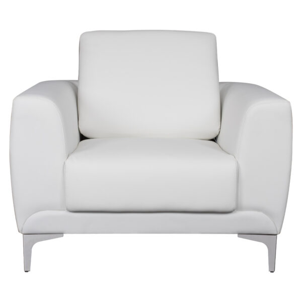 ΠΟΛΥΘΡΟΝΑ KENZIE HM3121.12 ΜΕ ΛΕΥΚΟ PU 89x81x81 εκ. - Image 3