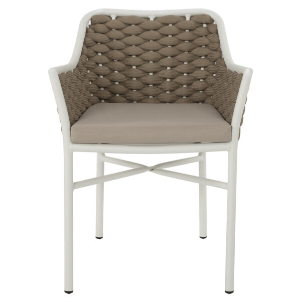 ΠΟΛΥΘΡΟΝΑ HM5858.02 ΛΕΥΚΗ ΜΕ ΣΧΟΙΝΙ ΜΠΕΖ 56x58x76Yεκ. - Image 3