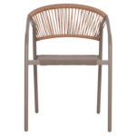 ΠΟΛΥΘΡΟΝΑ HOMAN HM6430.04 ΣΑΜΠΑΝΙ ΜΕΤΑΛΛΟ & TEXTILENE--ΜΠΕΖ P.E.RATTAN 53x58x75Υεκ - Image 3