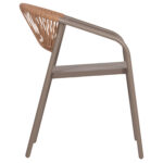 ΠΟΛΥΘΡΟΝΑ HOMAN HM6430.04 ΣΑΜΠΑΝΙ ΜΕΤΑΛΛΟ & TEXTILENE--ΜΠΕΖ P.E.RATTAN 53x58x75Υεκ - Image 4