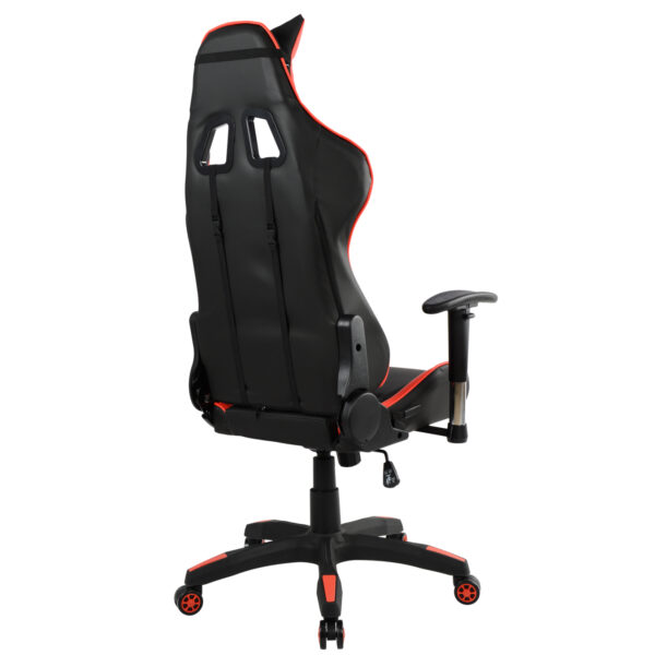 ΠΟΛΥΘΡΟΝΑ GAMING ZAYN HM1056.01 ΜΑΥΡΟ-ΚΟΚΚΙΝΟ PU 67x70x134 εκ. - Image 6